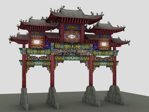 3d max china torii - China ancient torii 4 by longwind
